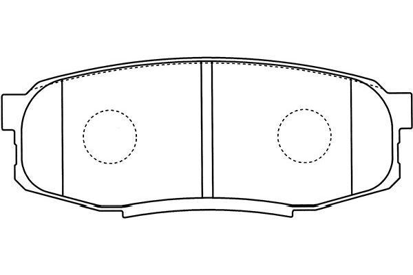 KAVO PARTS Комплект тормозных колодок, дисковый тормоз BP-9122
